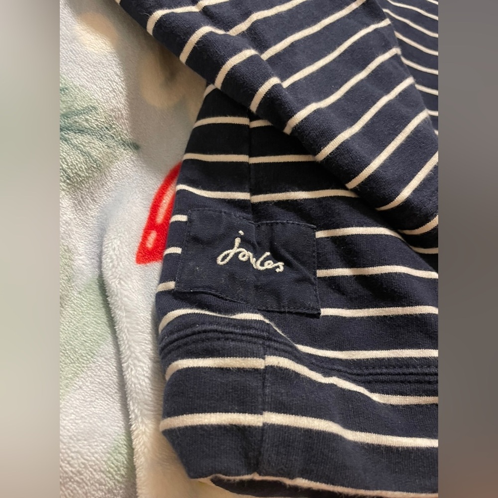 EUC Joules Navy and White Striped Sweater - Picture 3 of 5